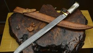 瑞典刀匠粉末大马士革61CM